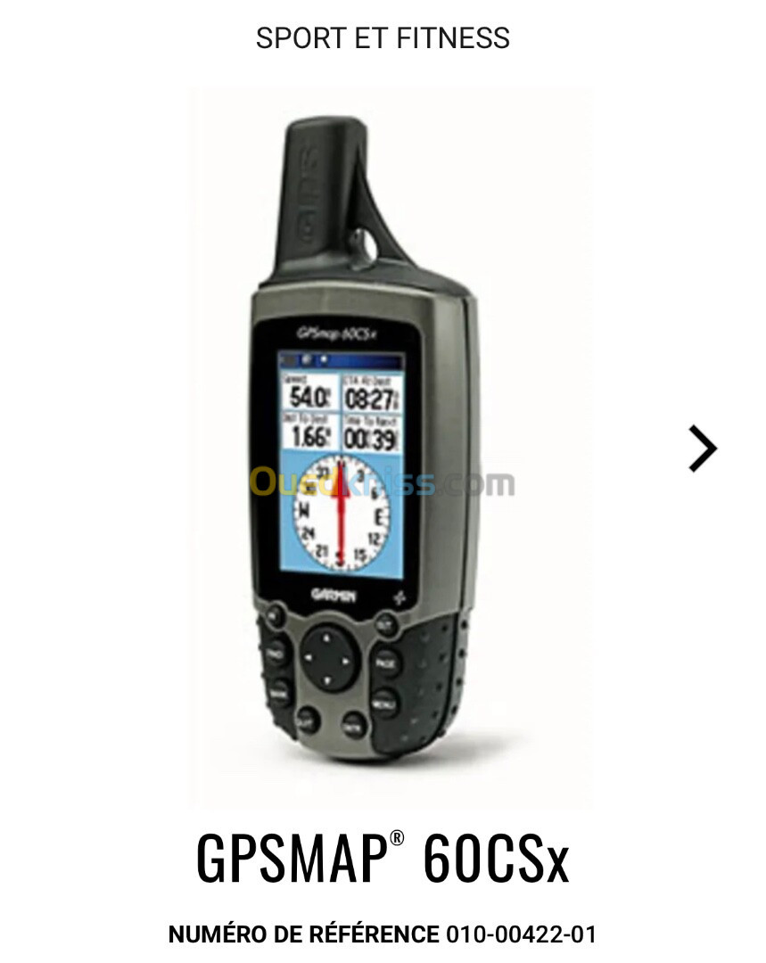 Gps map garmin 62s / 64s /62 coulures 