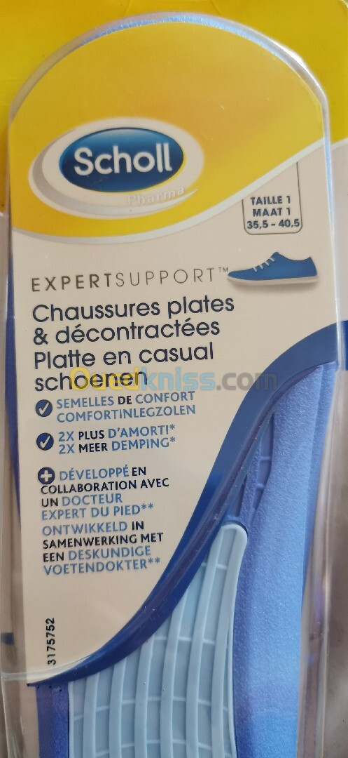 Scholl semelle expert support : chaussures plates et décontracté 