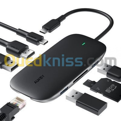 Adaptateur HUb original AUKEY 7en1