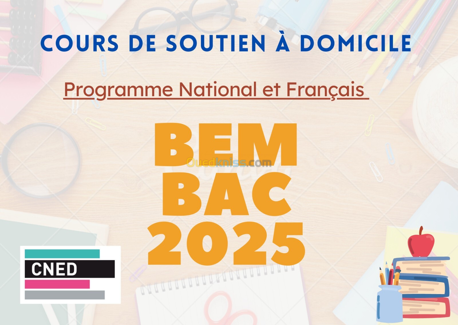 COURS PARTICULIERS à DOMICILE BEM BAC 2025