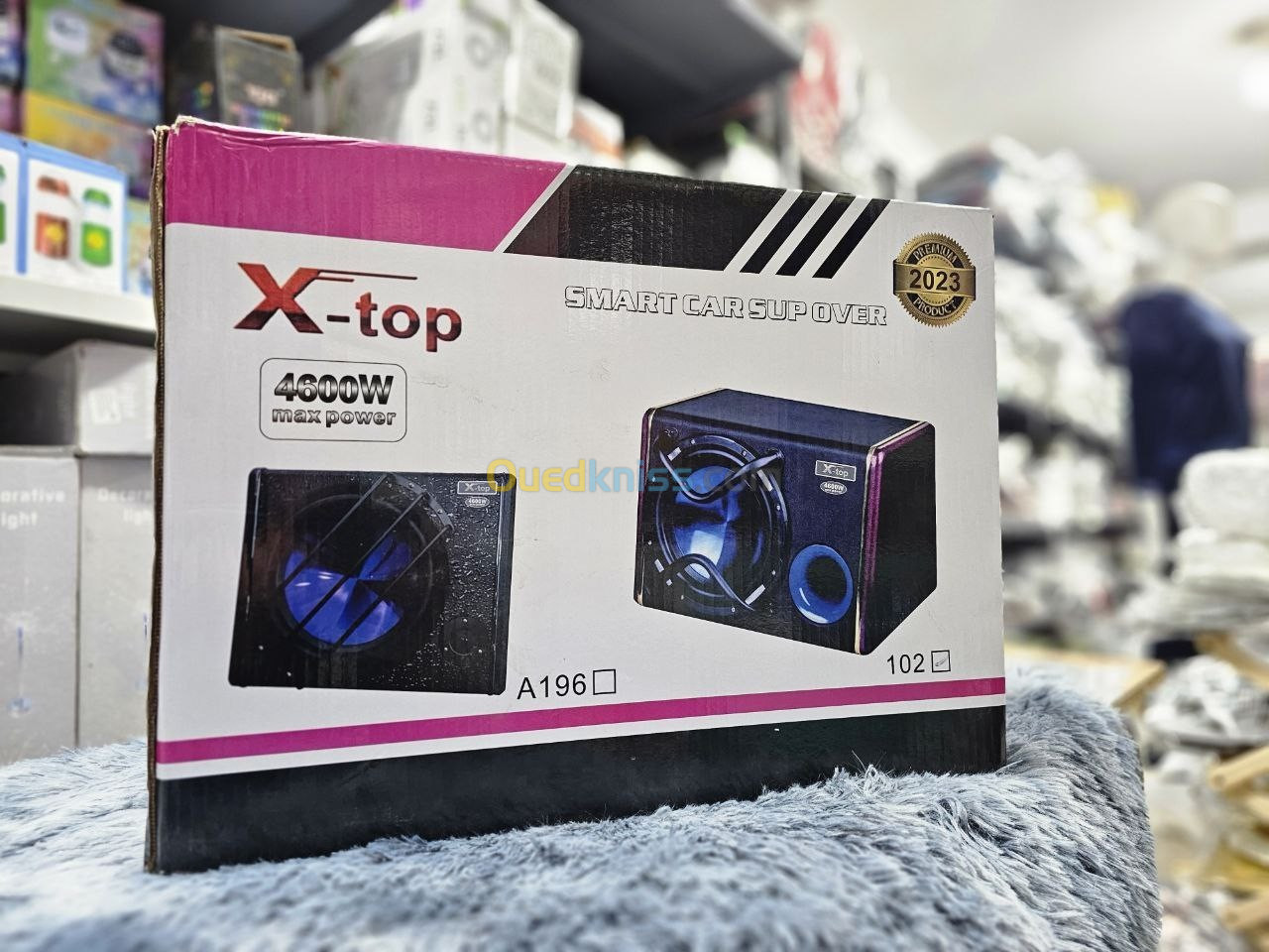  X-TOP Subwoofer de caisson de basses grande puissance 4600W amplificateur integré pour voiture 