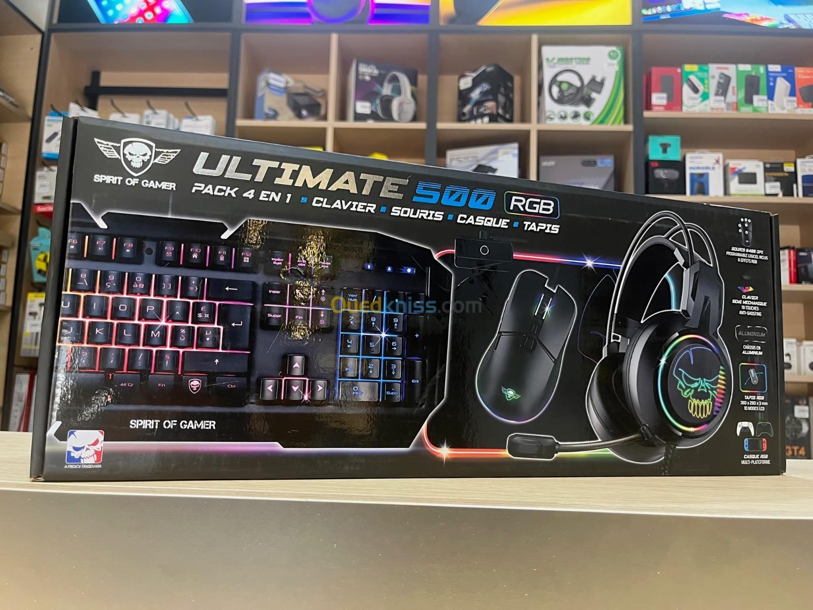 PACK SPIRIT OF GAMER ULTIMATE 500 4EN1 RGB