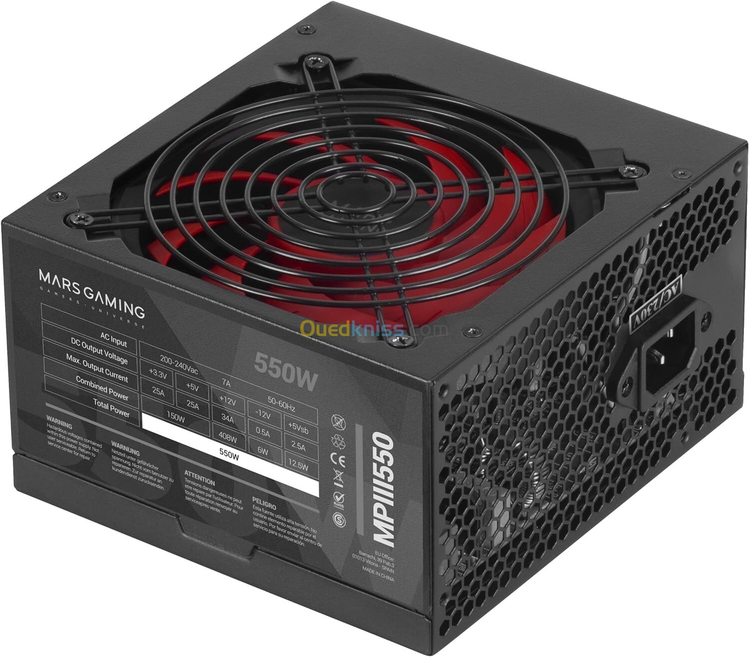 ALIMENTATION MARS GAMING MPIII 550WAT 80+WAT 