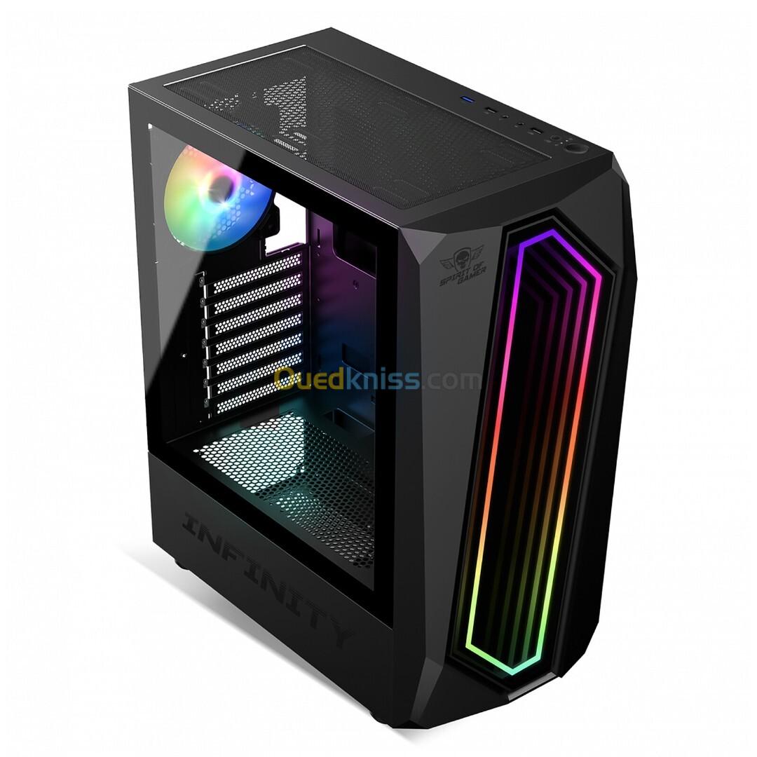 BOITIER SPIRIT OF GAMER INFINITY BLACK RGB