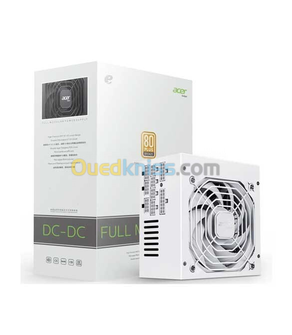 ALIMENTATION ACER EMACHINES 550WAT WHITE 80+ BRONZE FULL MODULAIR