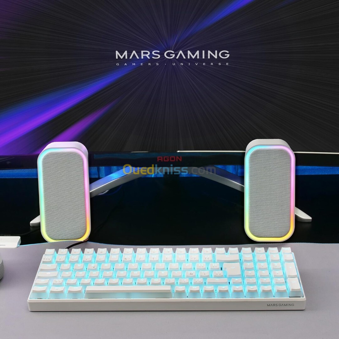 HAUT PARLEUR MARS GAMING MS-OMW WHITE