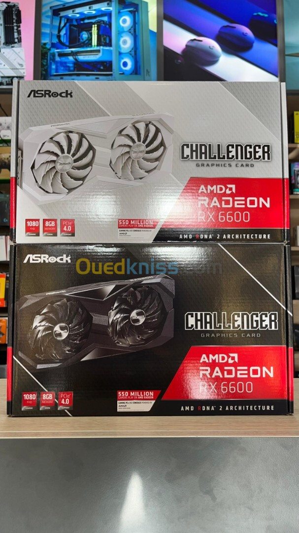 GPU ASROCK CHALLENGER RX 6600 8GB WHITE