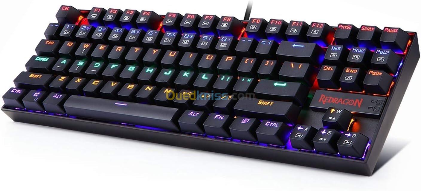 CLAVIER REDRAGON K552 KUMARA LED RVB BLUE SWITCH