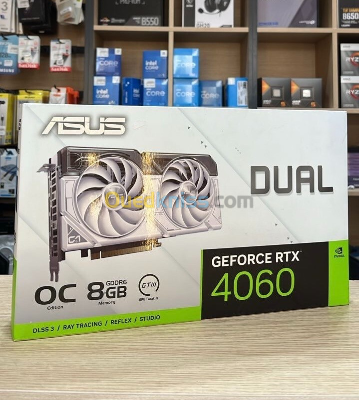 GPU ASUS Dual GeForce RTX 4060 8GB White Edition 