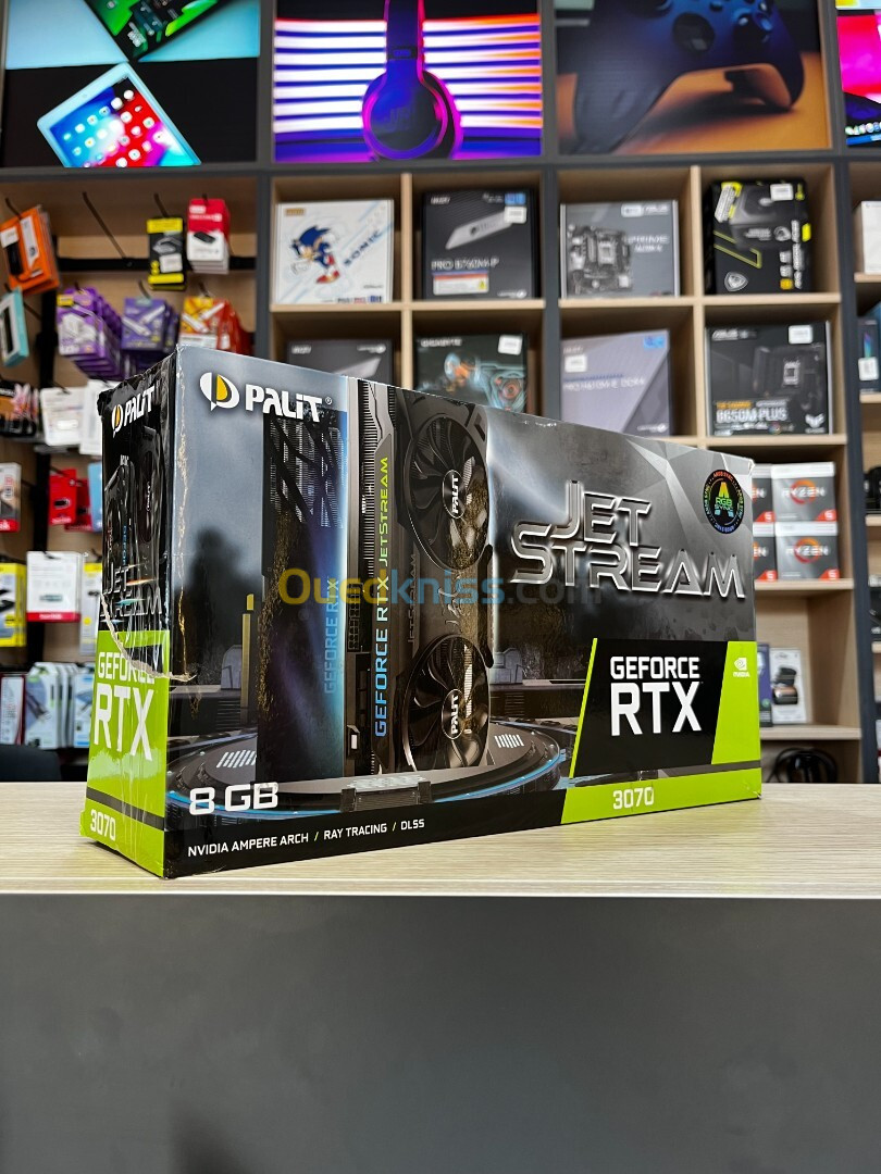 GPU PALIT JETSTREAM RTX 3070 BOX ( USED LIKE NEW )