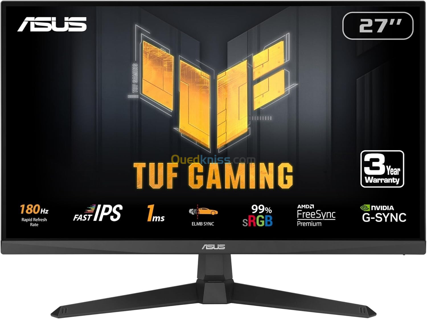 MONITEUR ASUS TUF VG279Q3A 27'' FHD 180HZ FAST IPS 1Ms