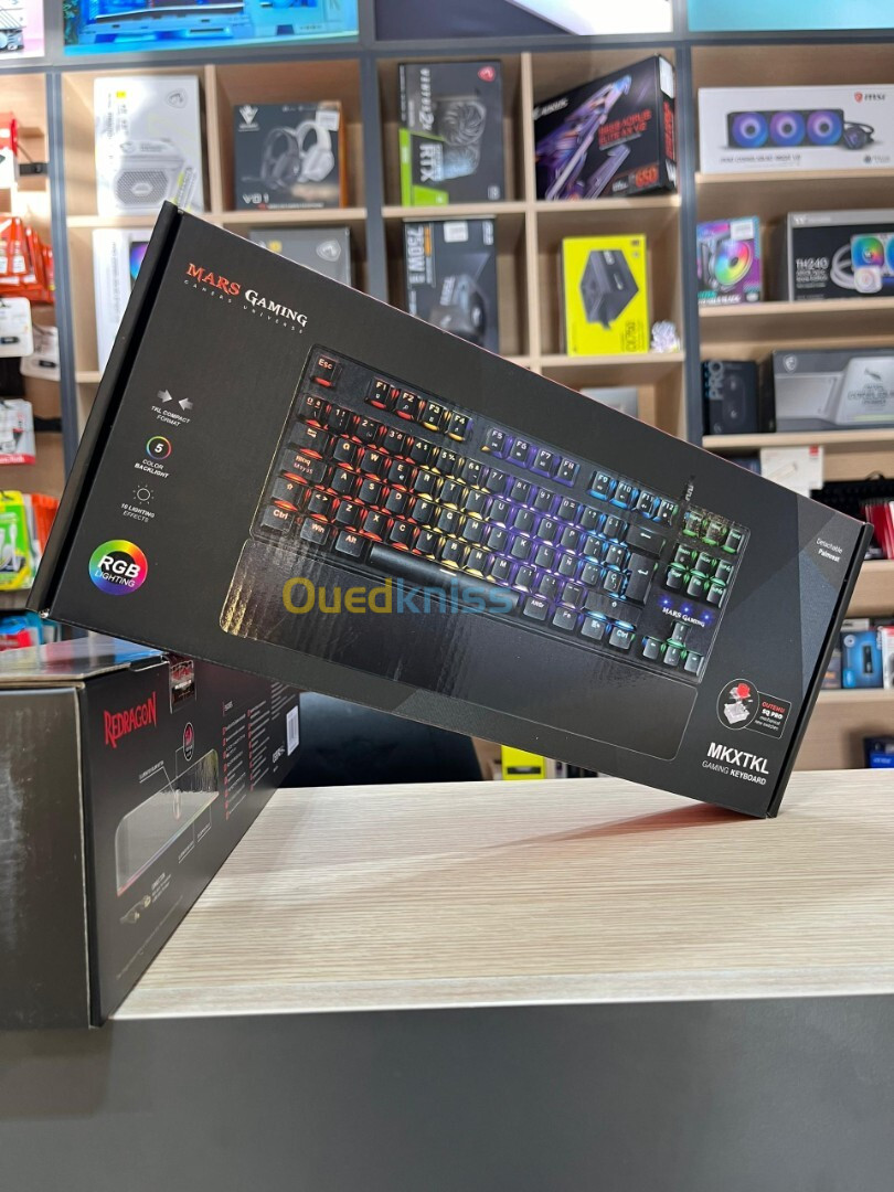 CLAVIER MARS GAMING MKXTKL RGB + REPOSE POIGNET