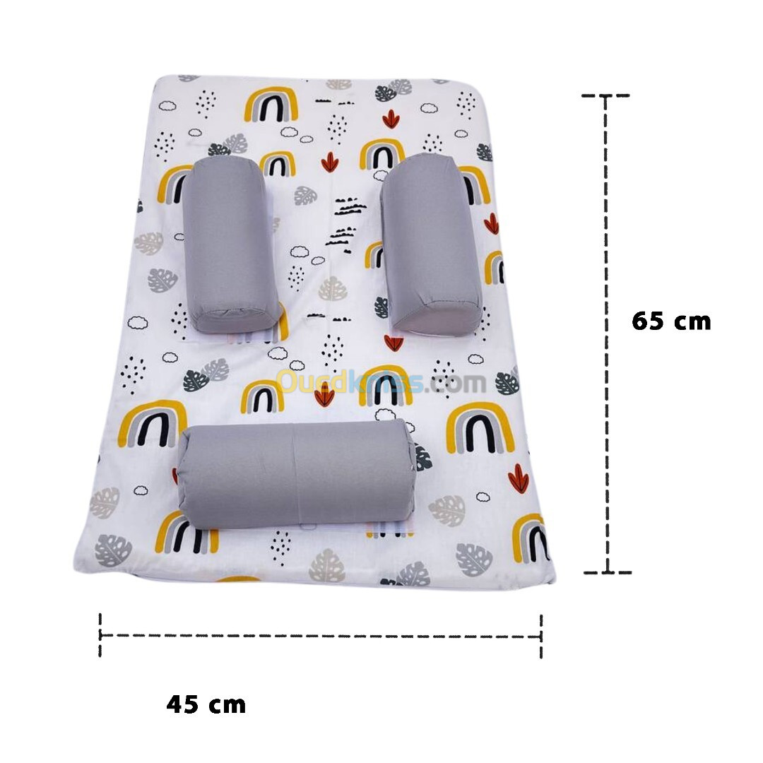 وسادة دعم لحديثي الولادة مع وسادة مضادة للانزلاق , راحة وأمان للطفل، مثالية للنوم , مع تصميم أنيق