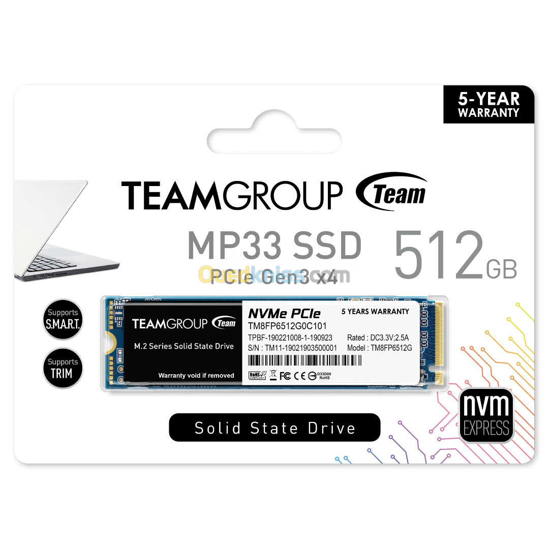 SSD M2 512GB NVME MP33 TEAMGROUP 