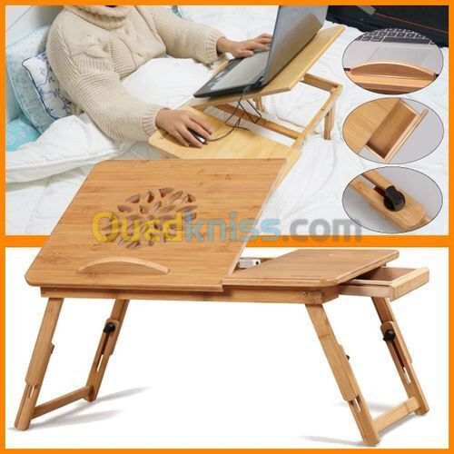 TABLE LAPTOP BAMBOO + VENTILO BM92