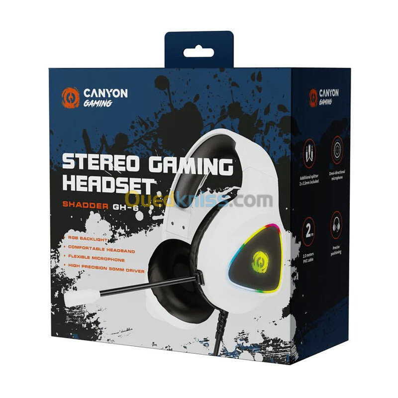 CASQUE CANYON GAMING GH-6 WHITE