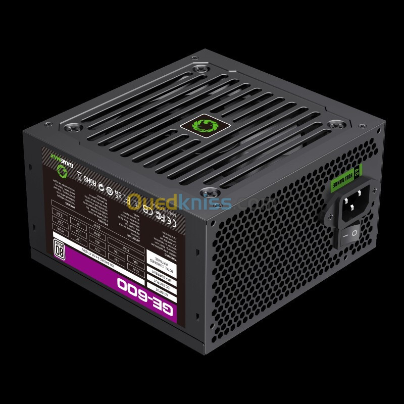 GAMEMAX GE-600 Alimentation Gaming 600W Silent Ventilo