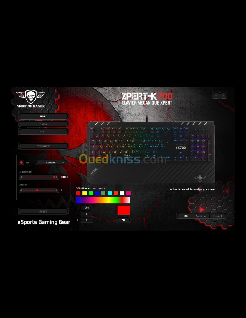 spirit of gamer xpert k700 clavier gaming