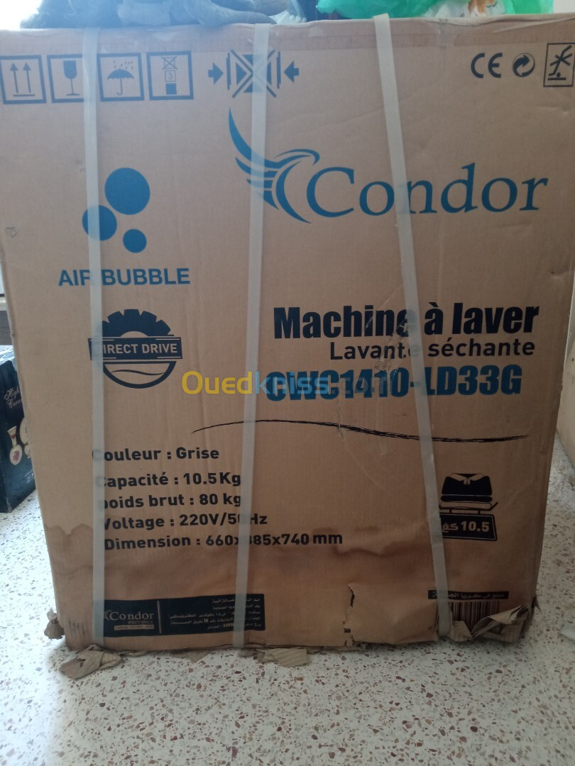 Machine à laver condor 10.5k