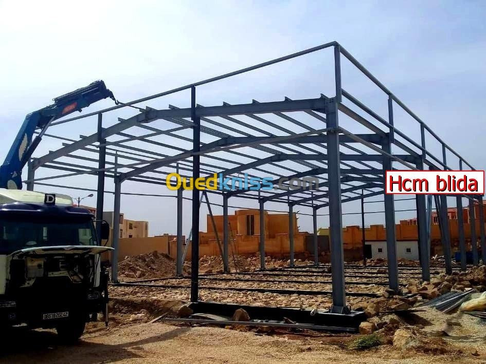 Hangar En Charpente Métallique هياكل معدنية (مستودعات هنقارات)