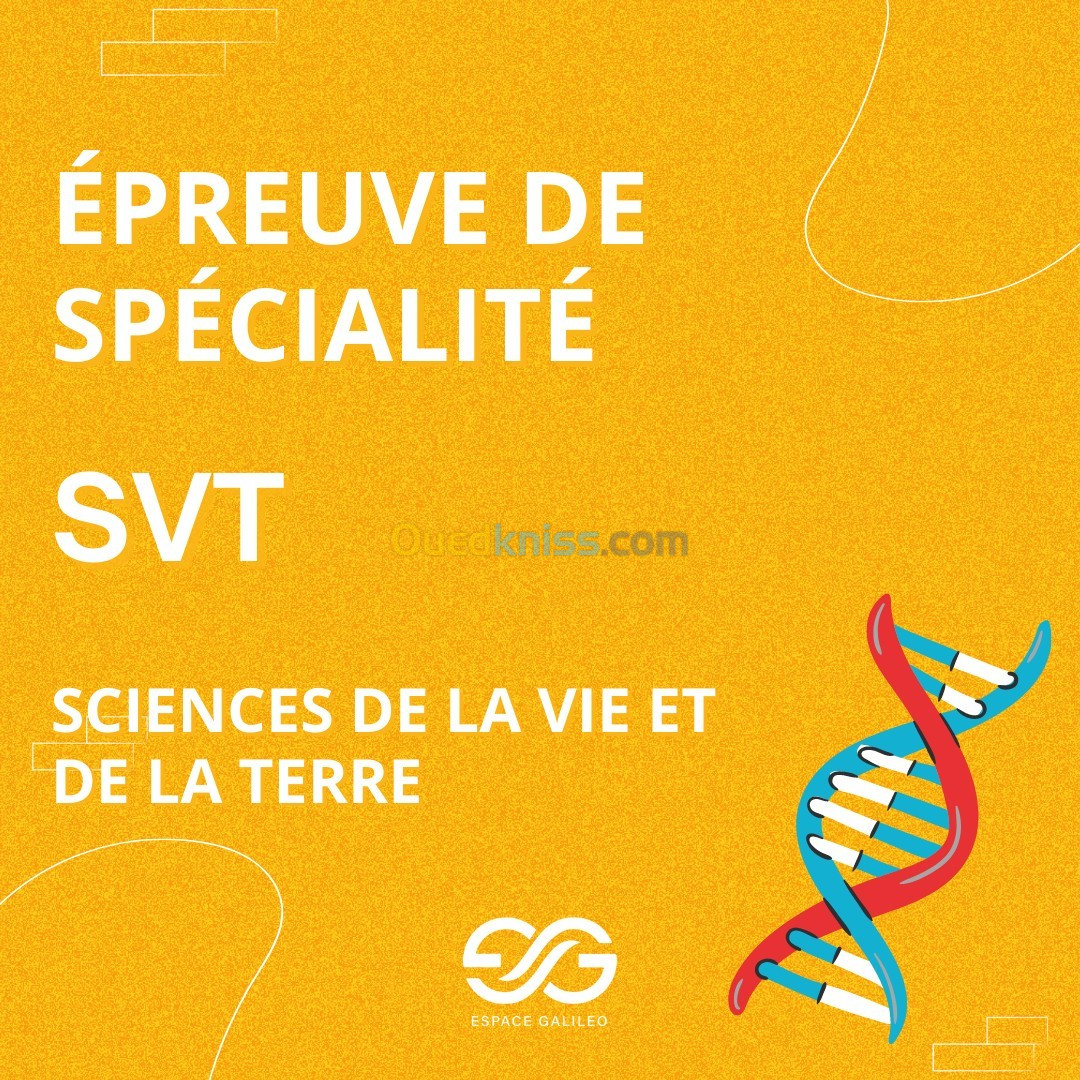 Cours de soutiens SVT programme français (Première/Terminale)