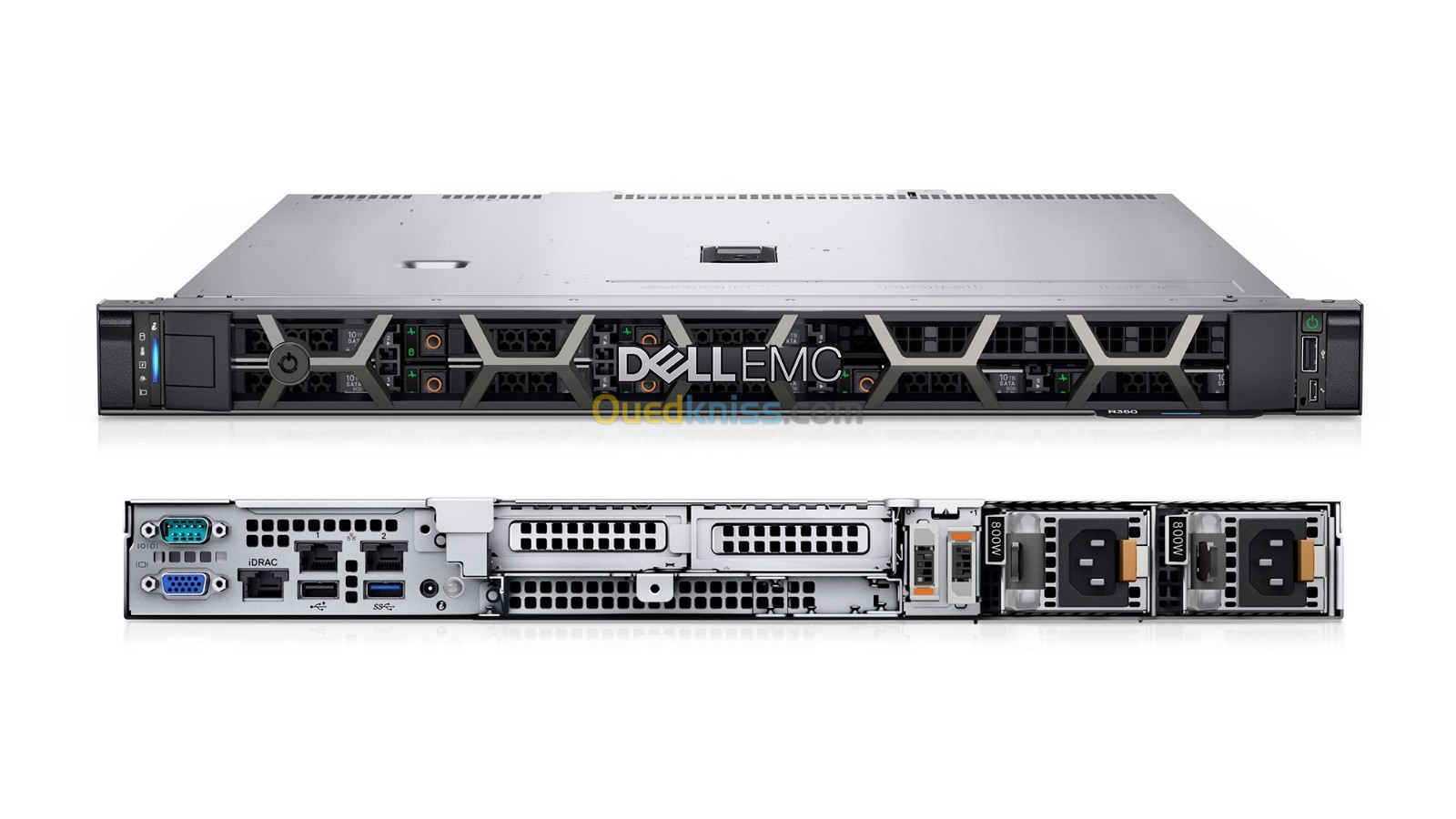 Serveur DELL PowerEdge R350/Xeon E-2314 2.8Ghz/16Go/2x2.4TB