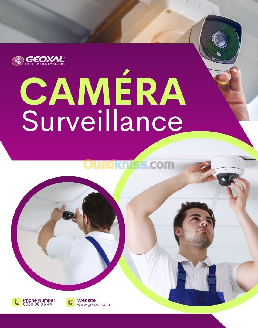 Caméra de Surveillance , CCTV SERVICE | GEOXAL