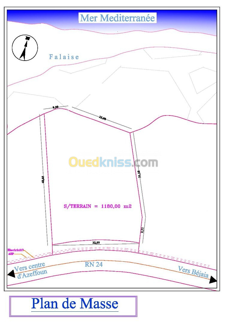 Vente Terrain Tizi Ouzou Azeffoun