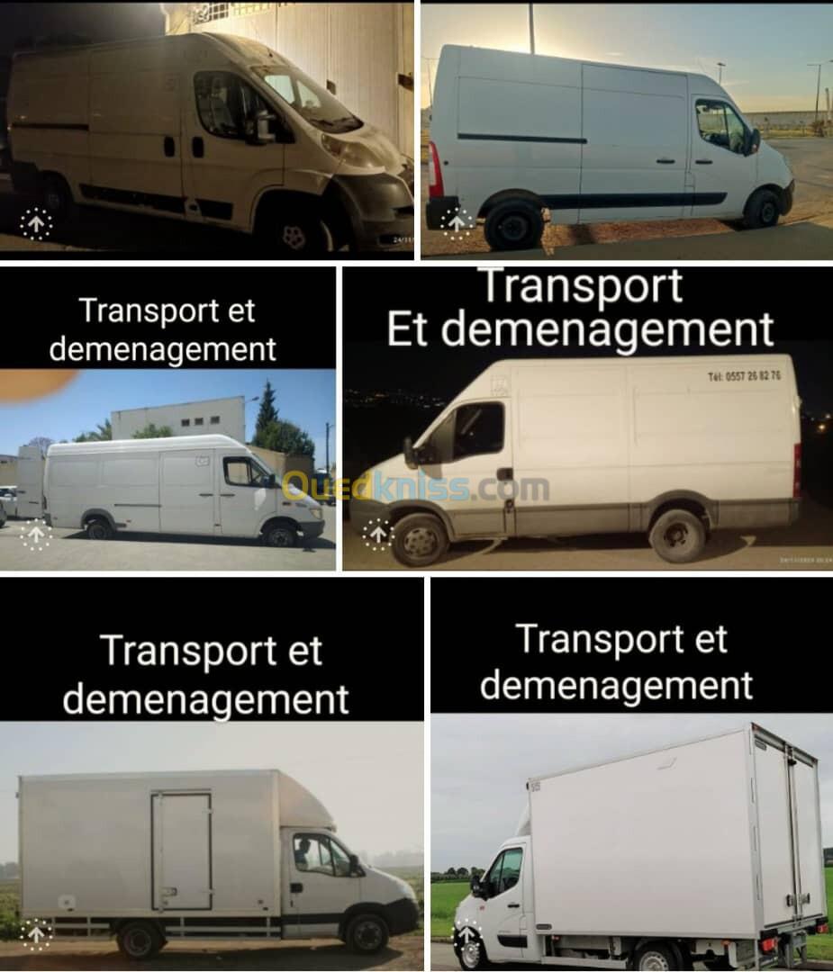 Transport de marchandise et demenagement نقل البضائع والترحيل لكل الولايات 58 