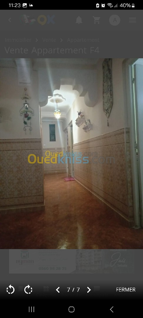 Vente Appartement F4 Mostaganem Kheireddine