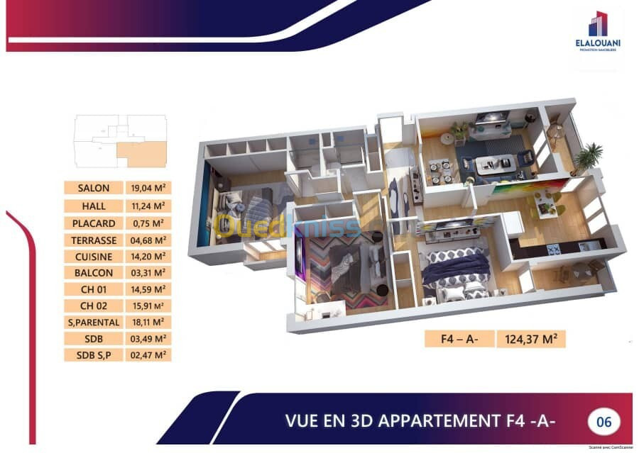 Vente Appartement F4 Oran Oran