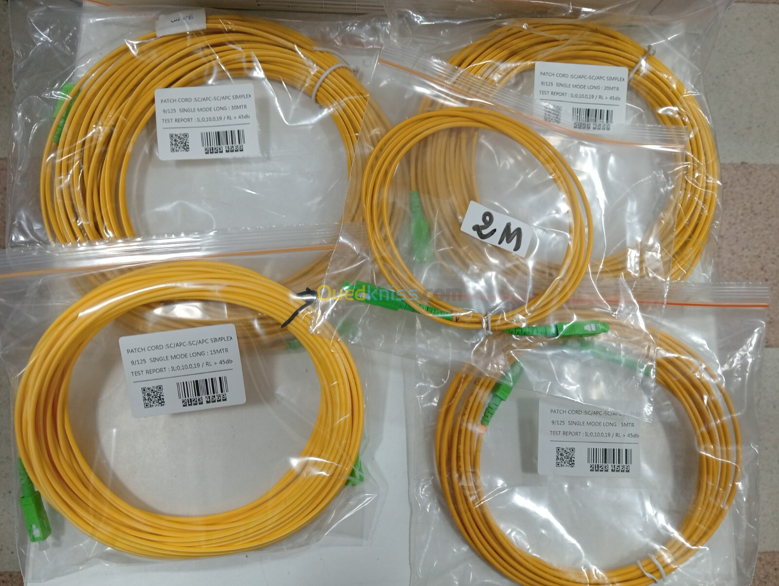 Cable fibre optique pour modem toutes métrage 