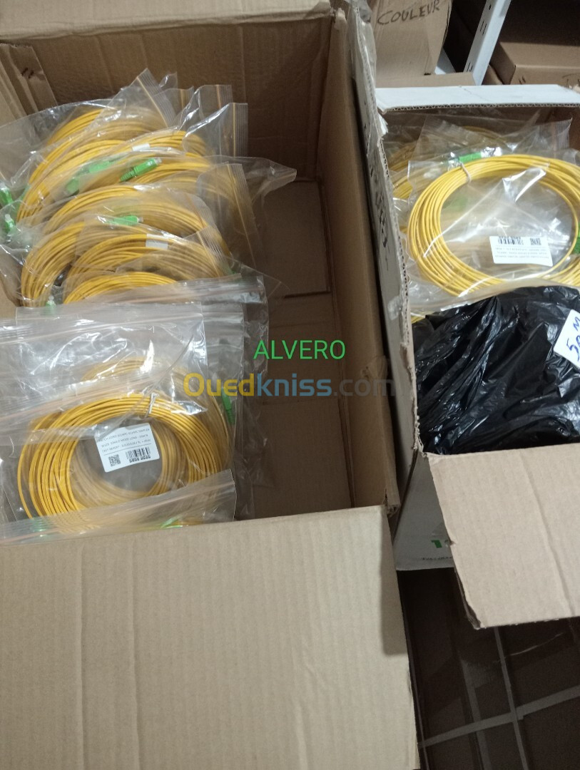 Cable fibre optique pour modem toutes métrage 