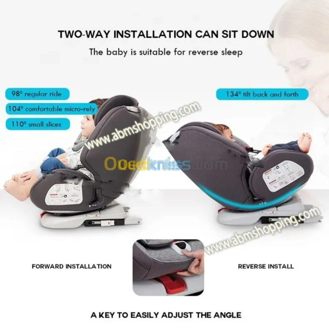 Siège auto bébé - COXI - Isofix - pivotant 360