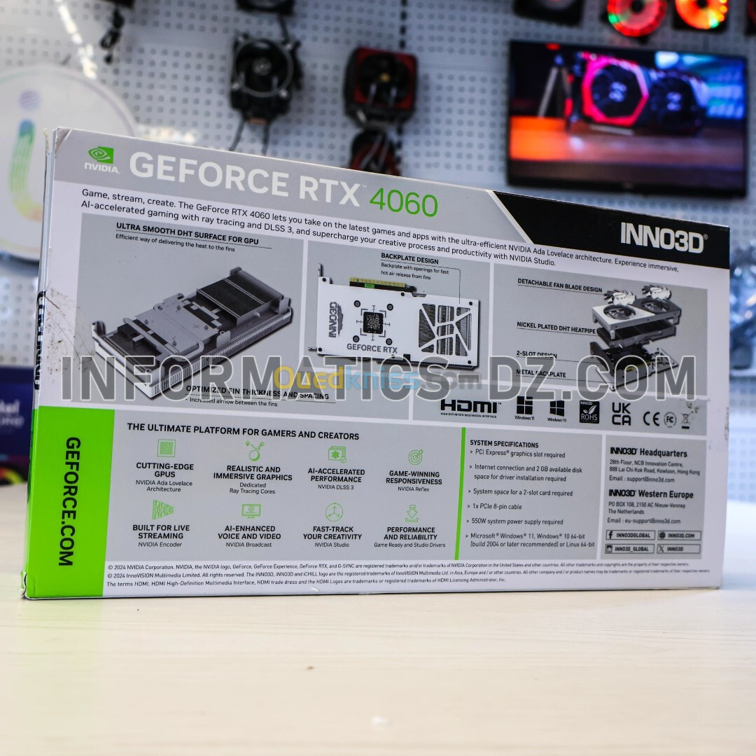 INNO3D GeForce RTX 4060 8GB TWIN X2 OC WHITE