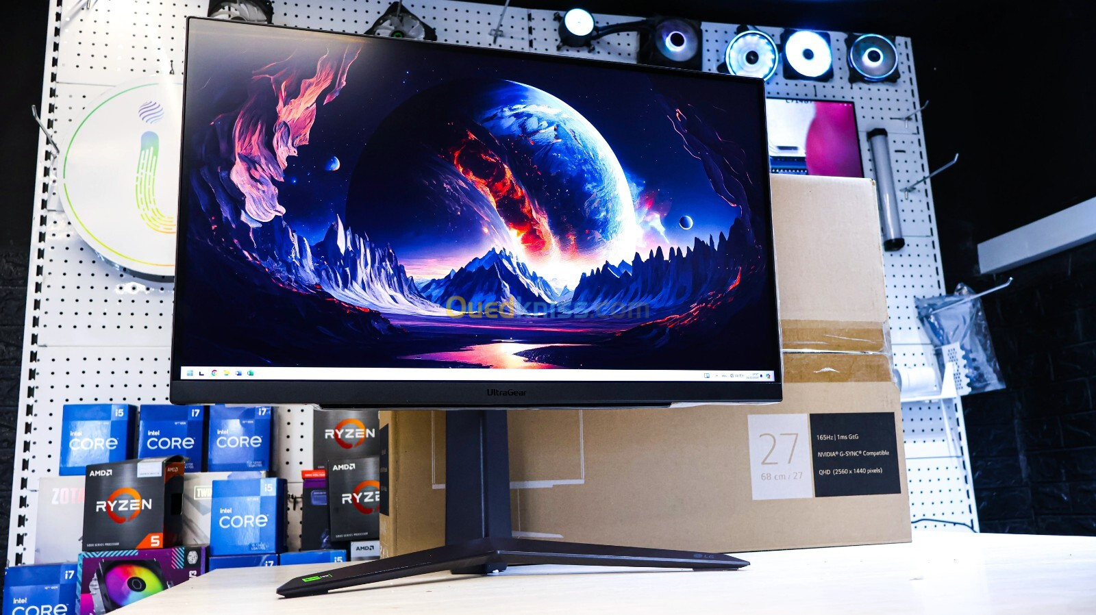 LG UltraGear 27" QHD IPS 165Hz Gaming Monitor 