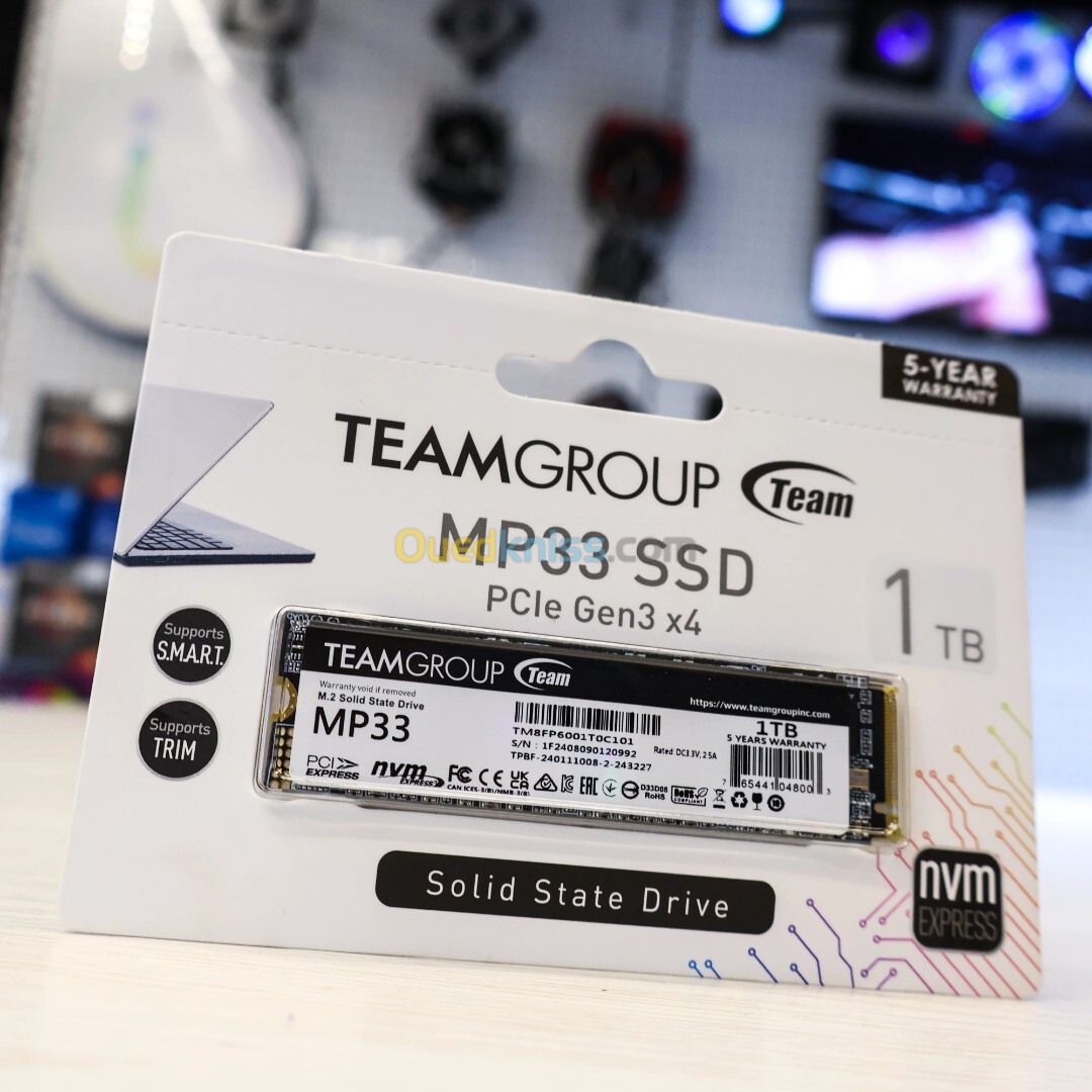 NVME MP33 1TB / MP33PRO 2TB TEAMGROUP