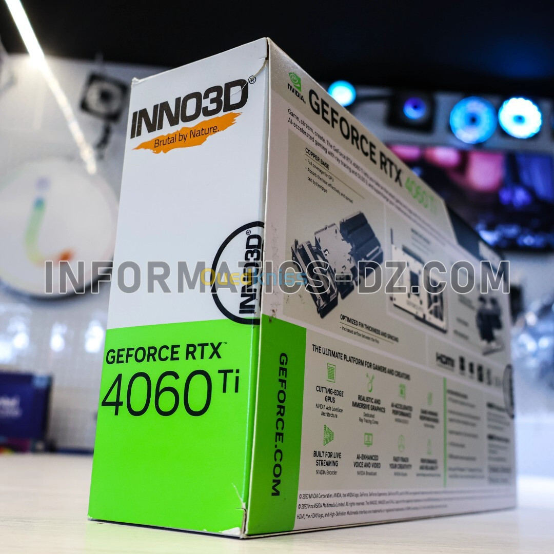 INNO3D GeForce RTX 4060 Ti 8GB TWIN X2 OC WHITE