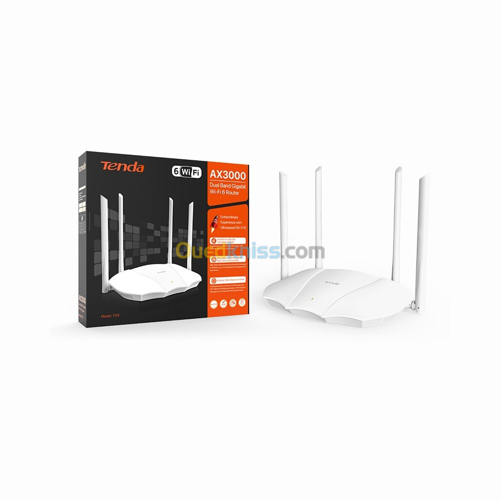 ROUTER Tenda TX9 AX3000 Dual Band Gigabit Wi-Fi 6