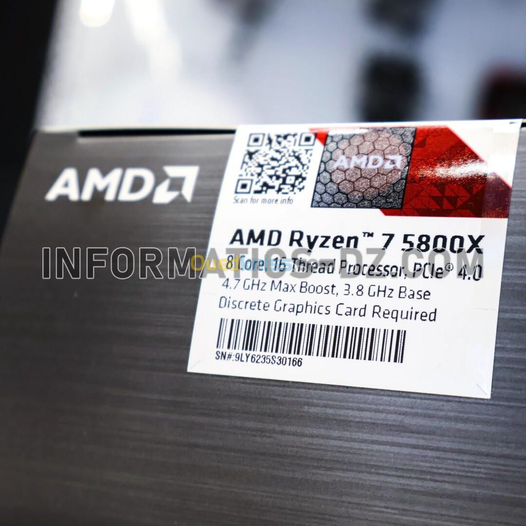 AMD Ryzen 7 5800X (3.8 GHz / 4.7 GHz) Desktop Processor