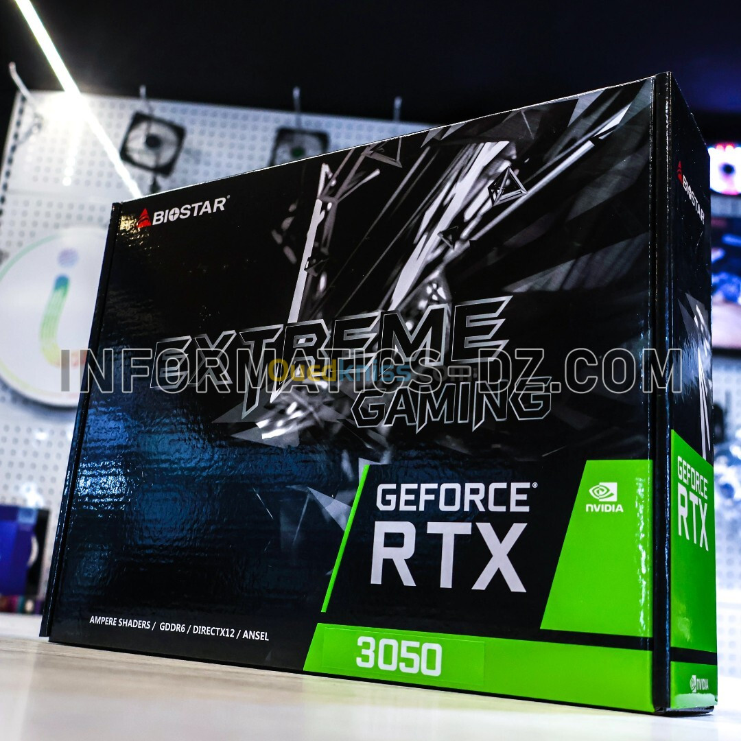 Biostar RTX 3050 6GB GDDR6 Graphics card Extreme Gaming