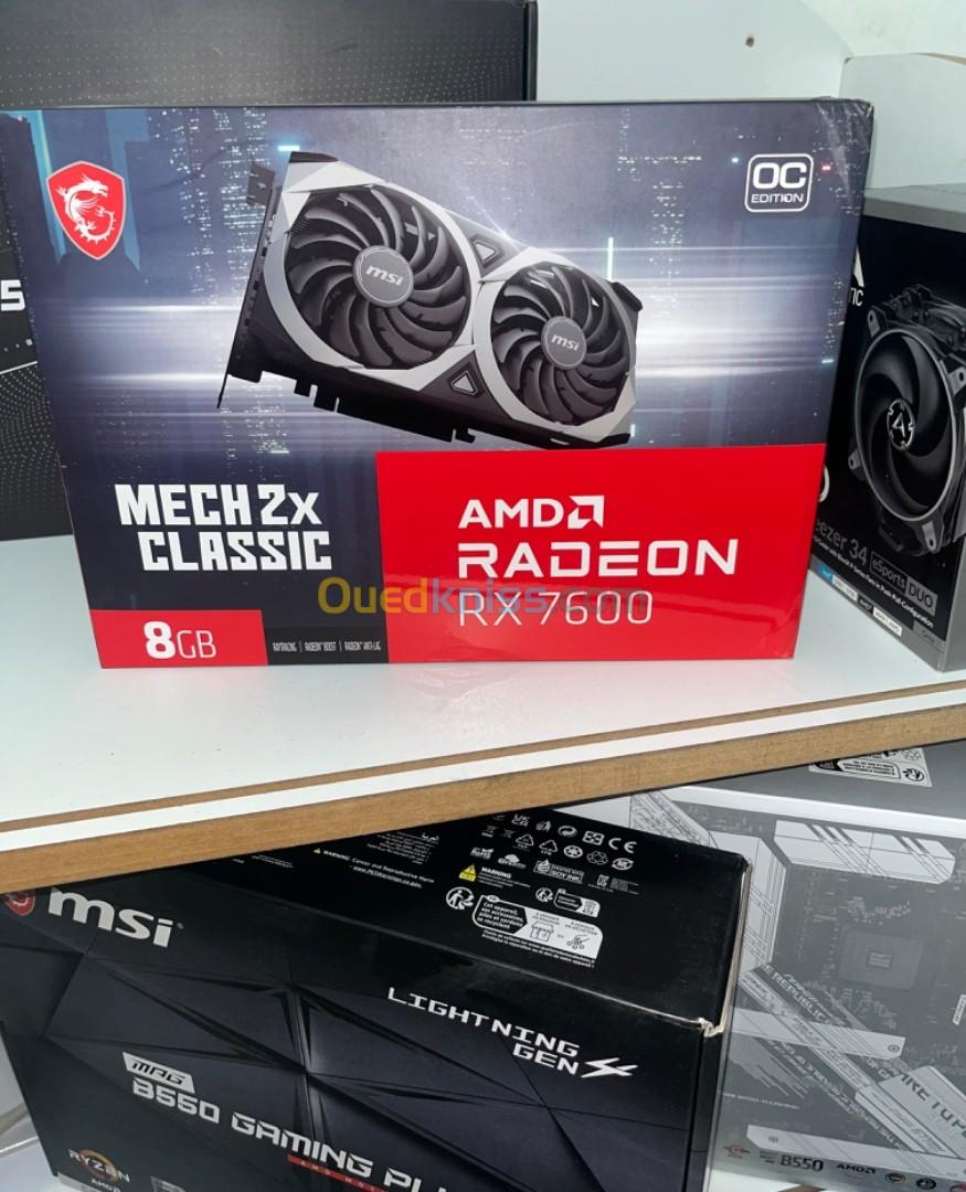 MSI Radeon RX 7600 MECH 2X CLASSIC 8G OC 8GB - Alger Algérie