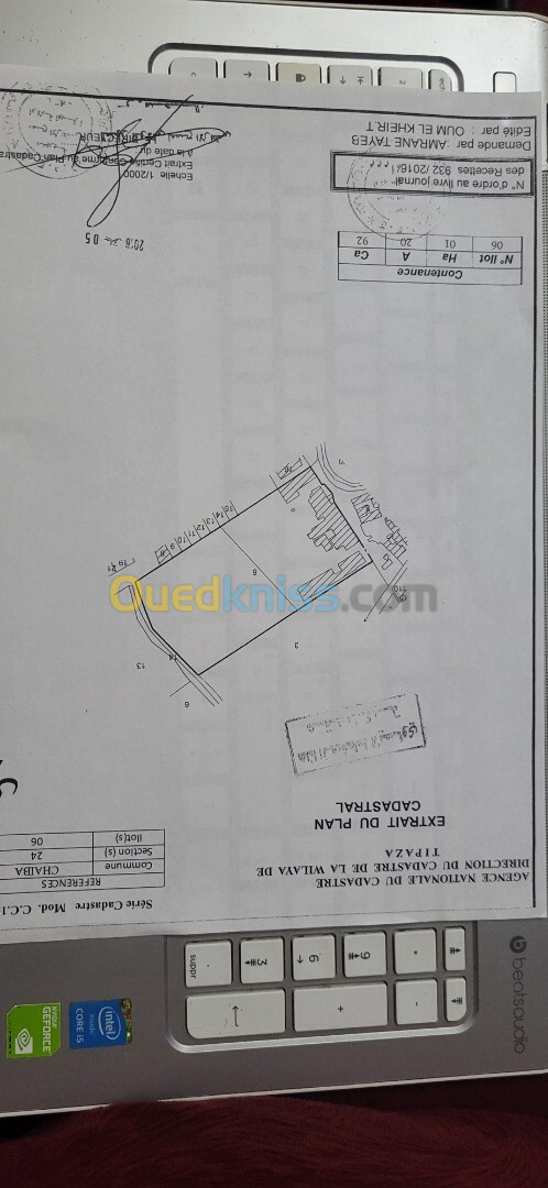 Vente Terrain Tipaza Kolea