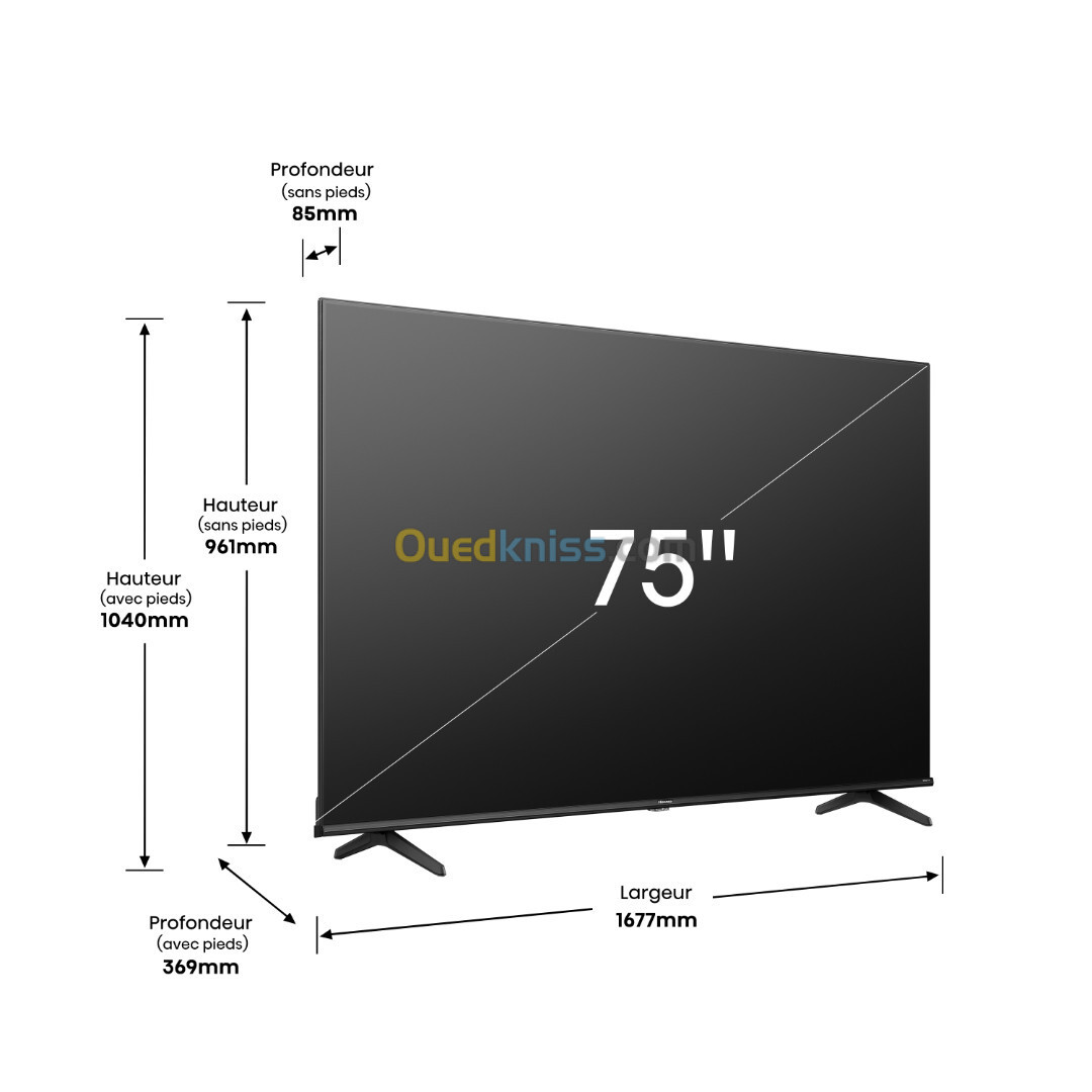 Hisense  75" UHD SMART TV