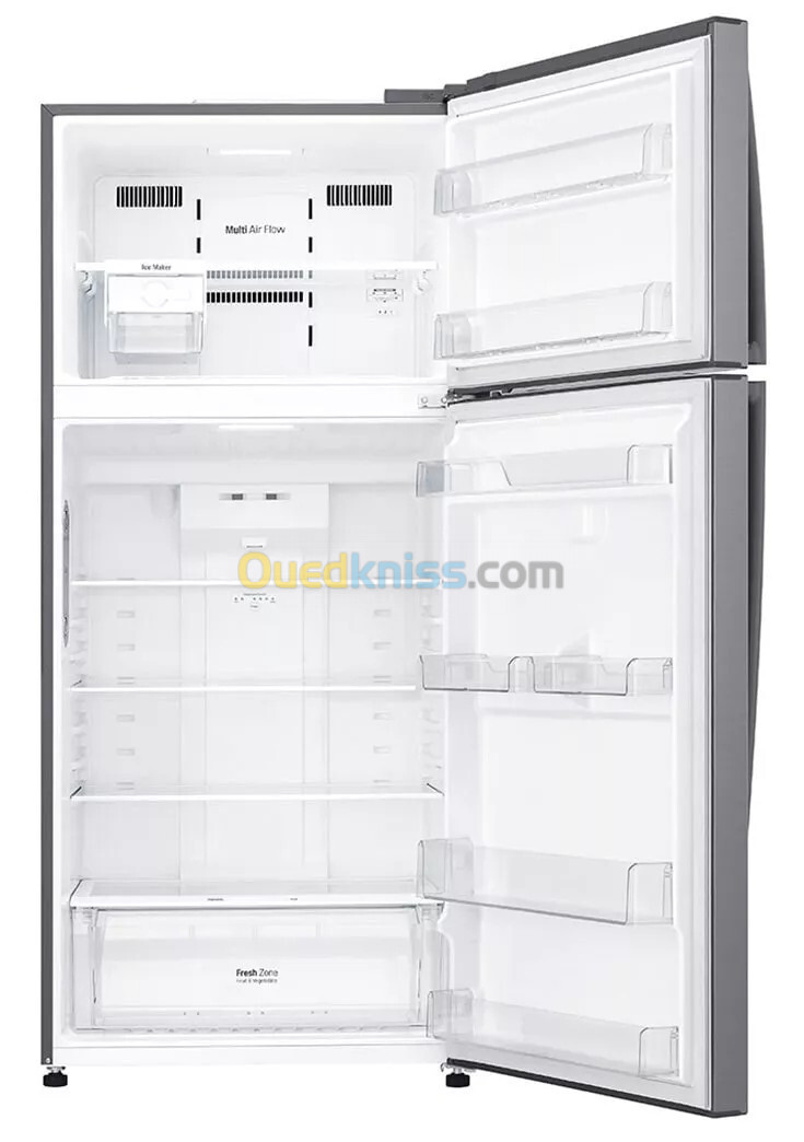 LG REFRIGERATEUR 2 PORTES 700L SILVER NO FROST INVERTER 10ANS DE GARANTIE MOTEUR