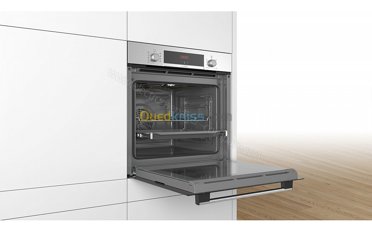 FOUR ENCASTRABLE BOSCH 60CM ÉLÉCTRIQUE VENTILÉ INOX 71L 