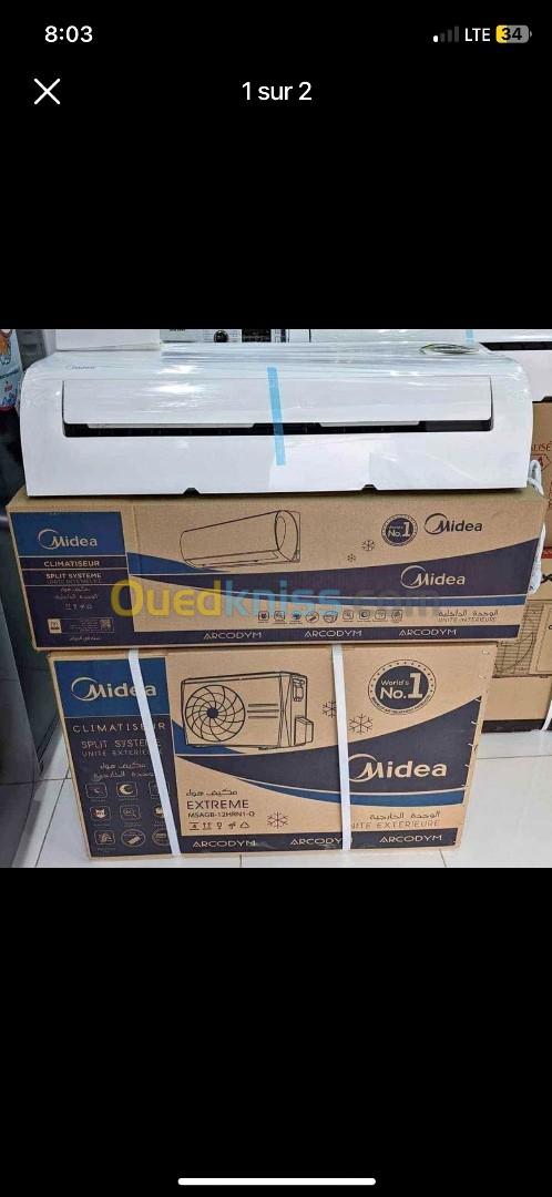 Climatiseur midea 12000btu