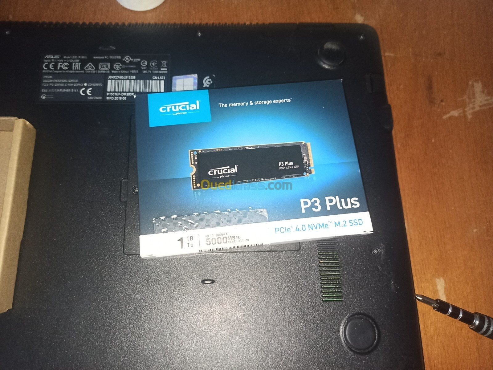 SSD Crucial P3 Plus 1TB NVMe PCIe Gen4