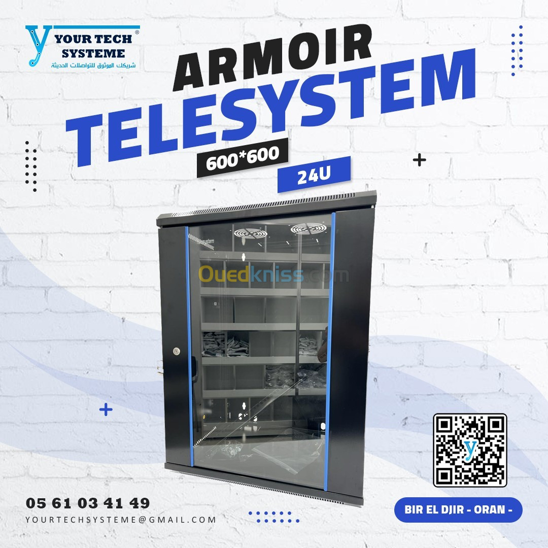 ARMOIR 24U 19" 600*600 TELESYSTEM