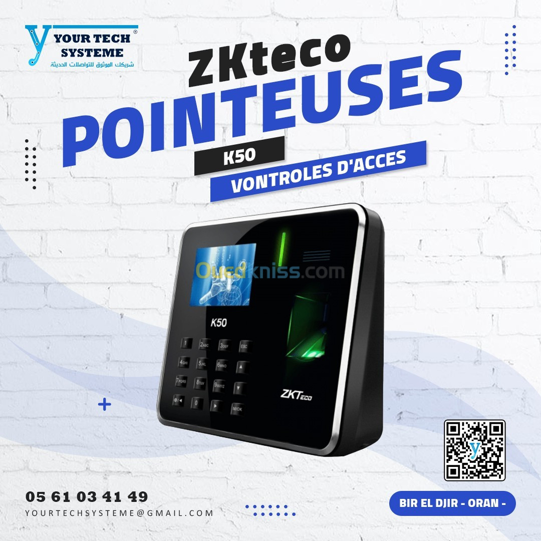 POINTIES ZKteco K50 VONTROLES D'ACCES